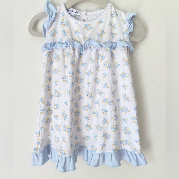 Magnolia Baby Dress Girl’s 24 Month Flutter Dress Bird Print - Picture 1 of 6